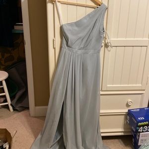 Light blue/grey bridesmaid dress
